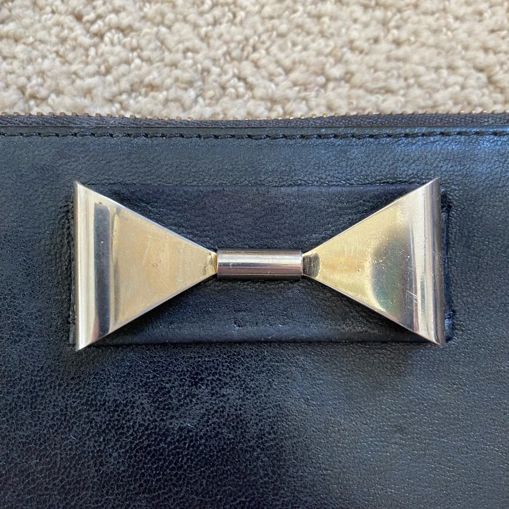 Chloe leather wallet on chain mini shoulder bag black gold - Picture 2 of 14